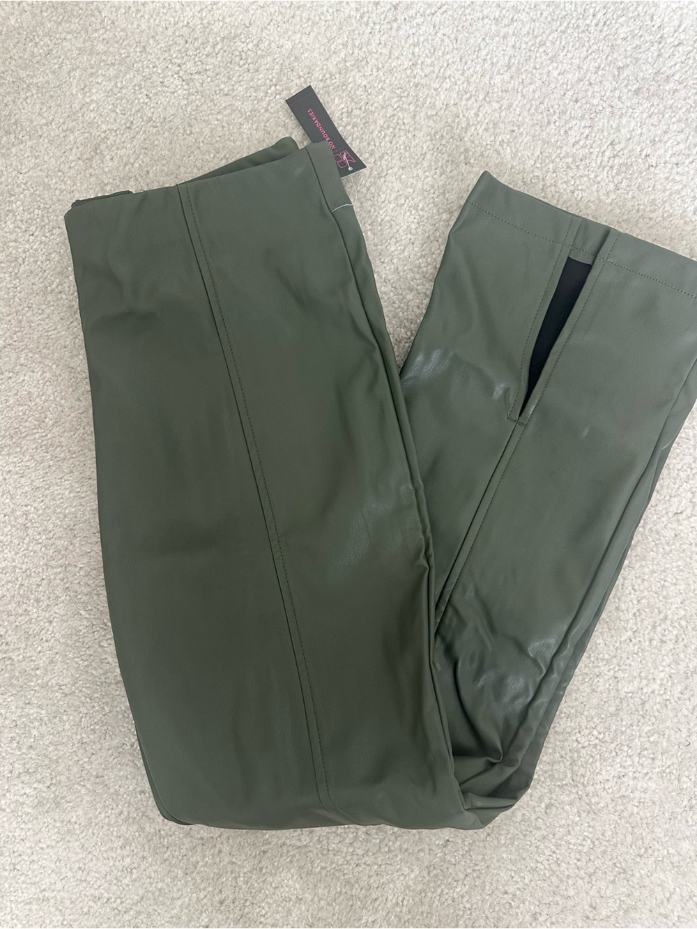 No Boundaries Olive Green Boot-Cut Ponte Pants